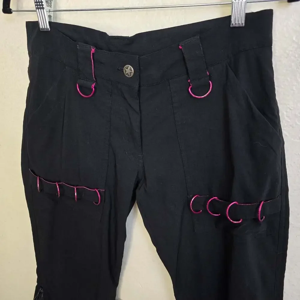 Serious Clothing Los Angeles Rare Y2K Gothic Punk Rave Capris Size 5